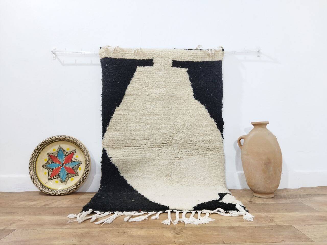 Tapis Berbère Marocain Artisanal 143 X 88 CM