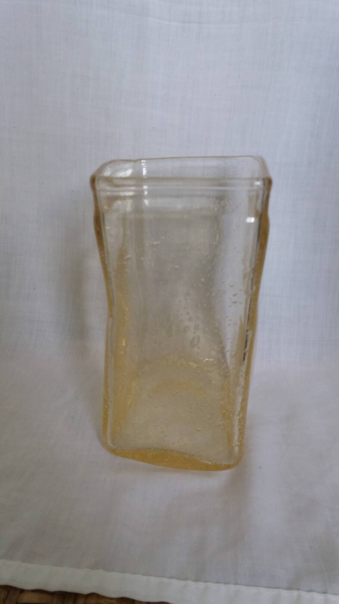 Bubble glass vase