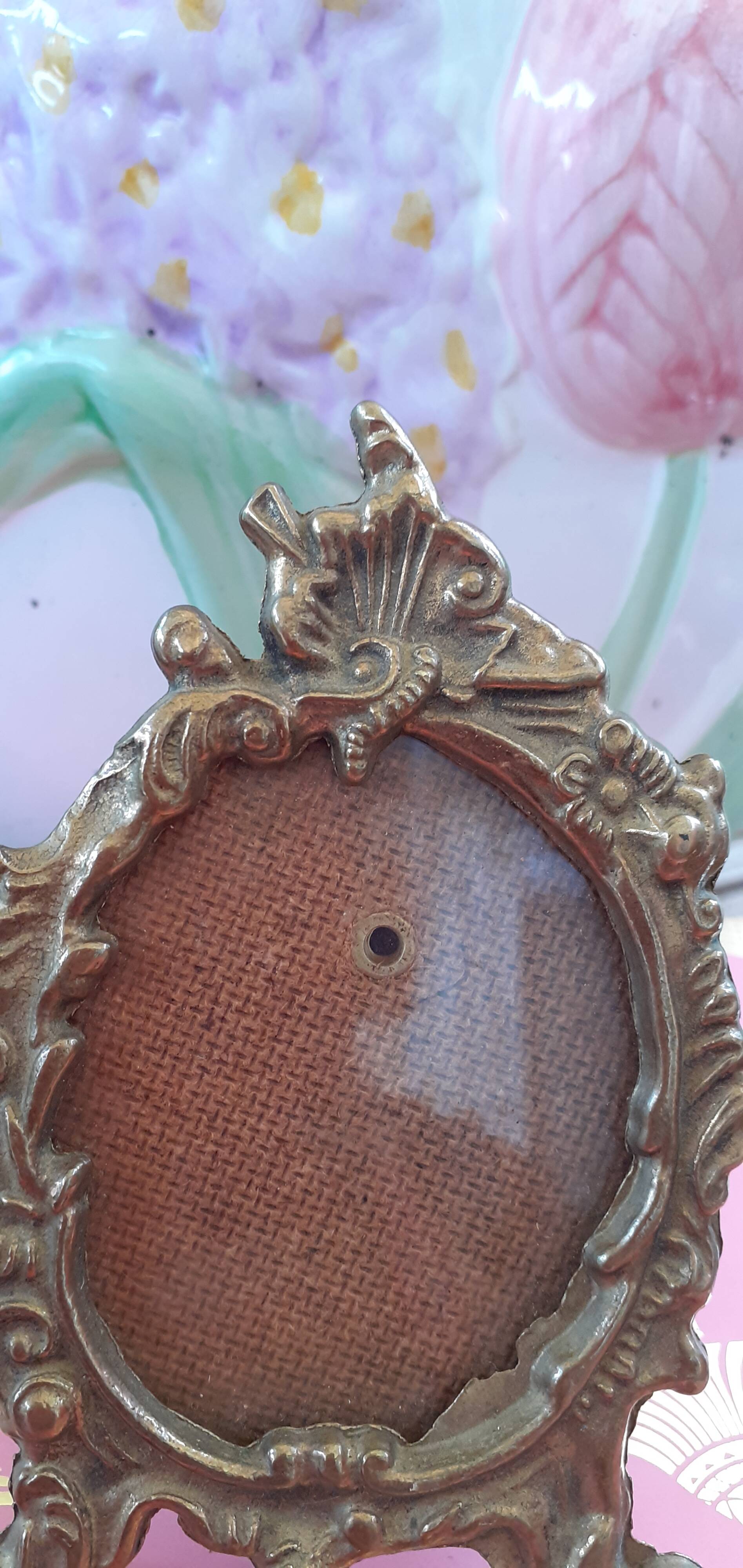 Antique bronze photo frame