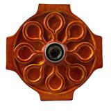 1960s/1970s Ceramic Wall Sconce, Mid-Century Space Age Design