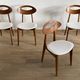 Lot 4 vintage chairs by Roger Landault for Sentou, France 1950
