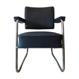 Industrial PULLMAN chair 60 sad vintage blue