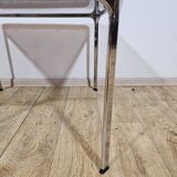 Mid-Century Modern Coffee Table – Chrome and Smoked Glass, Italy, 1970s.