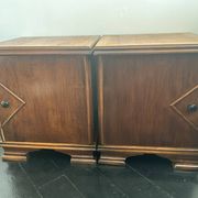 A pair of Art Deco bedside tables