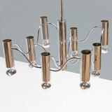 Chandelier in chrome by the Maison Sciolari