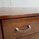 Vintage mid century walnut effect compact scandinavian sideboard