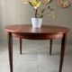 Vintage French house extendable round table (very large when unfolded)