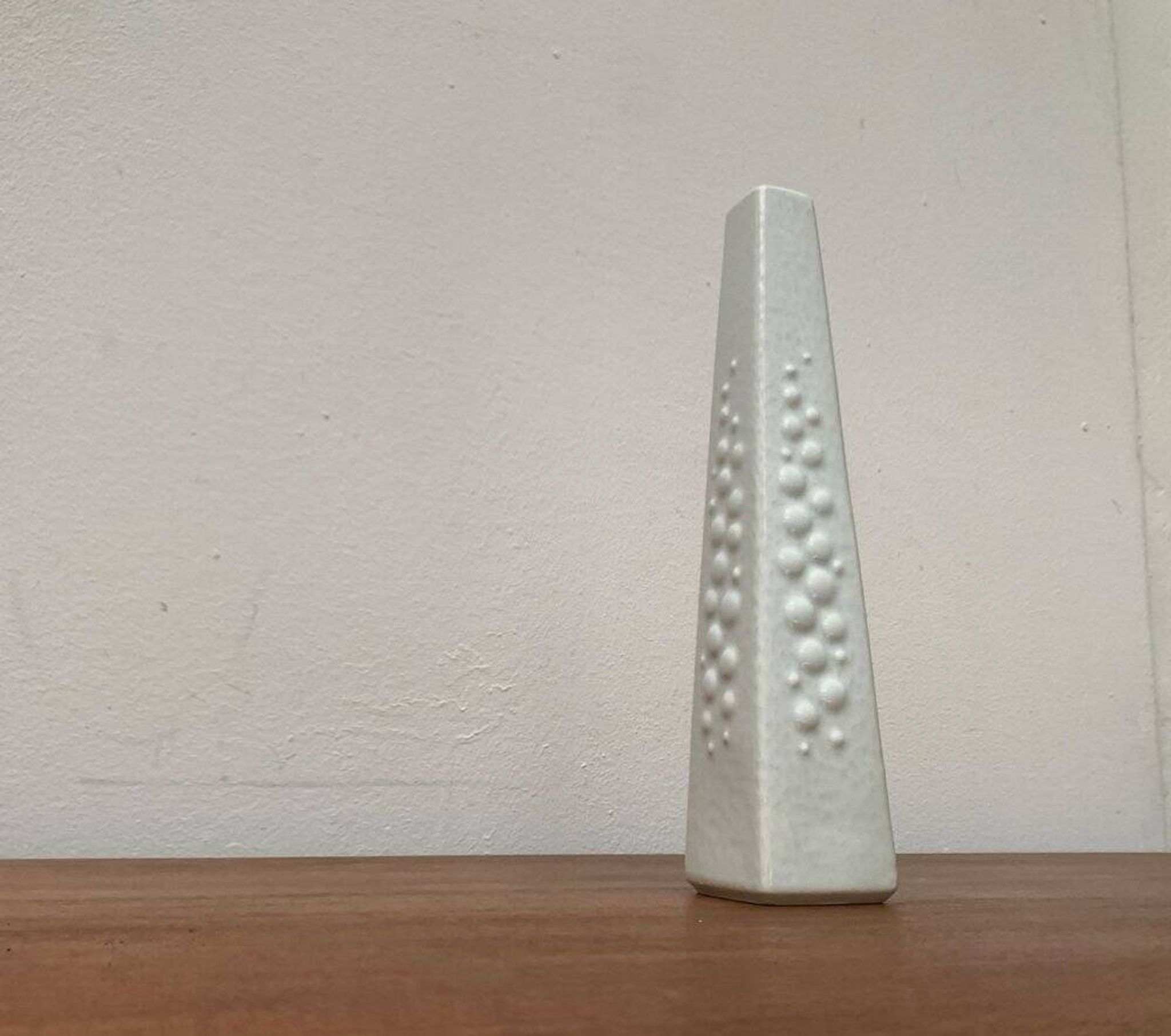 Vintage white porcelain vase from KPM Royal Porcelain, 1970s.