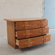 Vintage chest of drawers with bamboo and rattan details