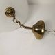 Lustre Italy 1960 striped glass and mid-century brass 1950