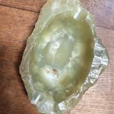 Set of brutalist style pocket trays in vintage onyx and alabaster.