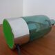 Italian glass and chrome table lamp, 1960s