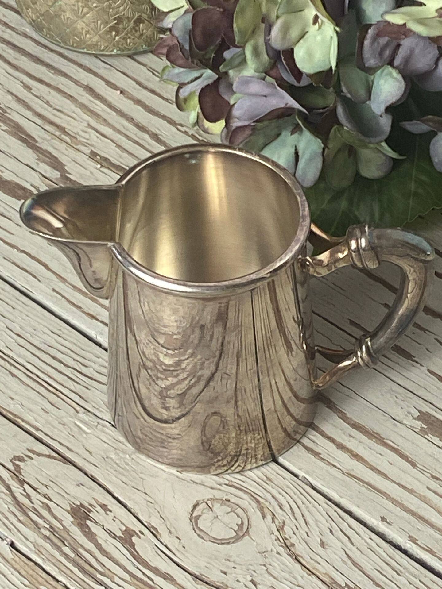 Silver-plated milk jug