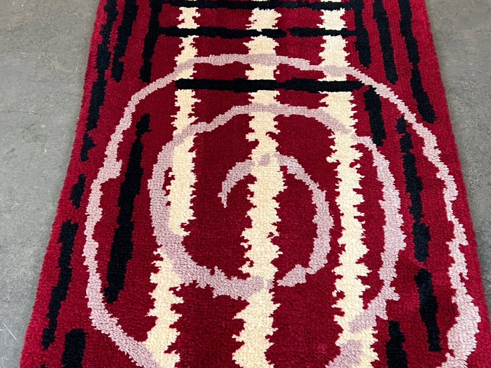 Rug danish design 60s 70s 90x180cm