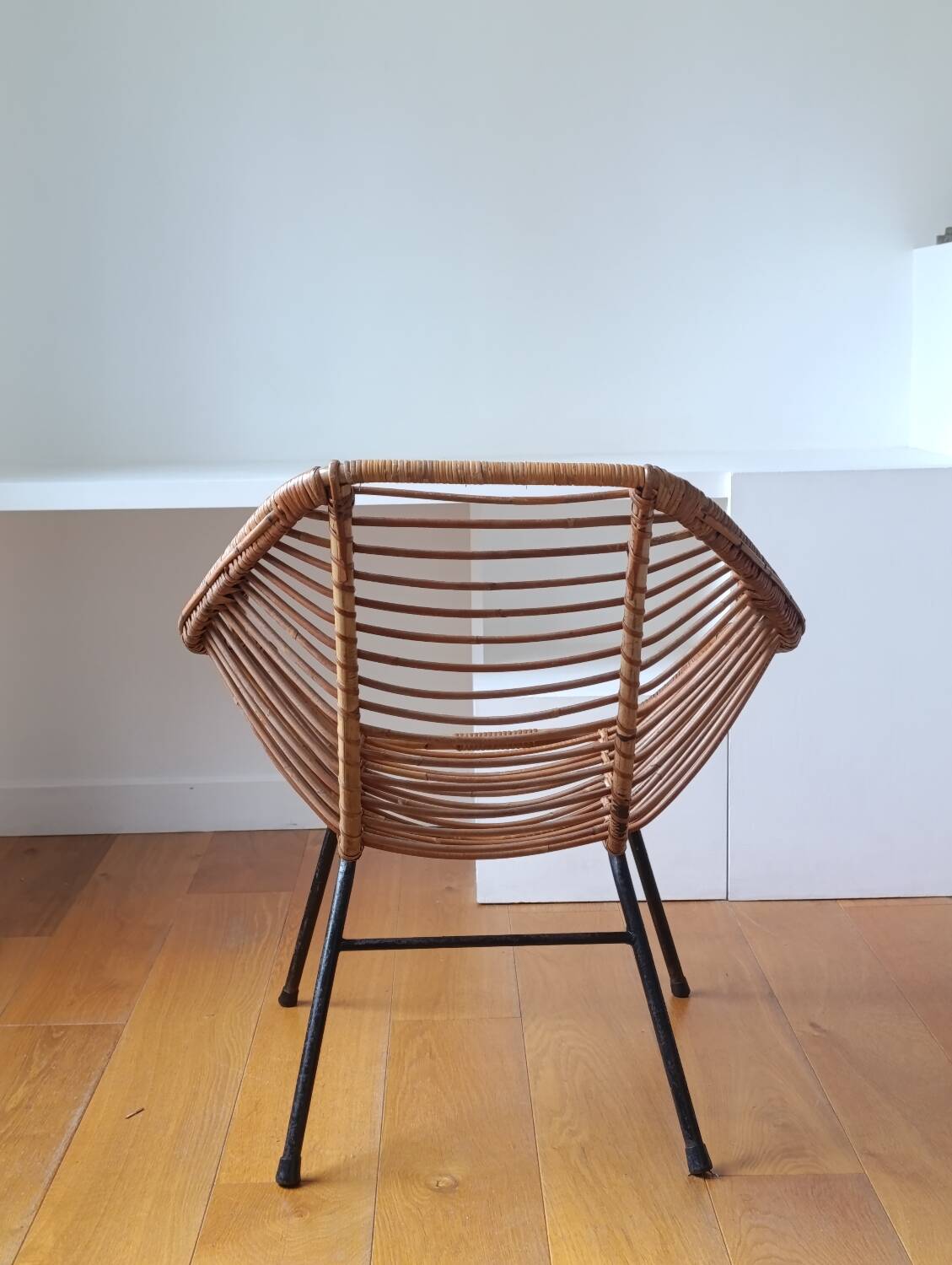 Rattan armchair circa 1960