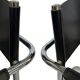Set of 6 bauhaus cantilever chairs black leather and chrome design