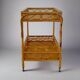 1960s Exquisite Italian Bamboo & Rattan Bar Cart by Franco Albini - Mid Cen