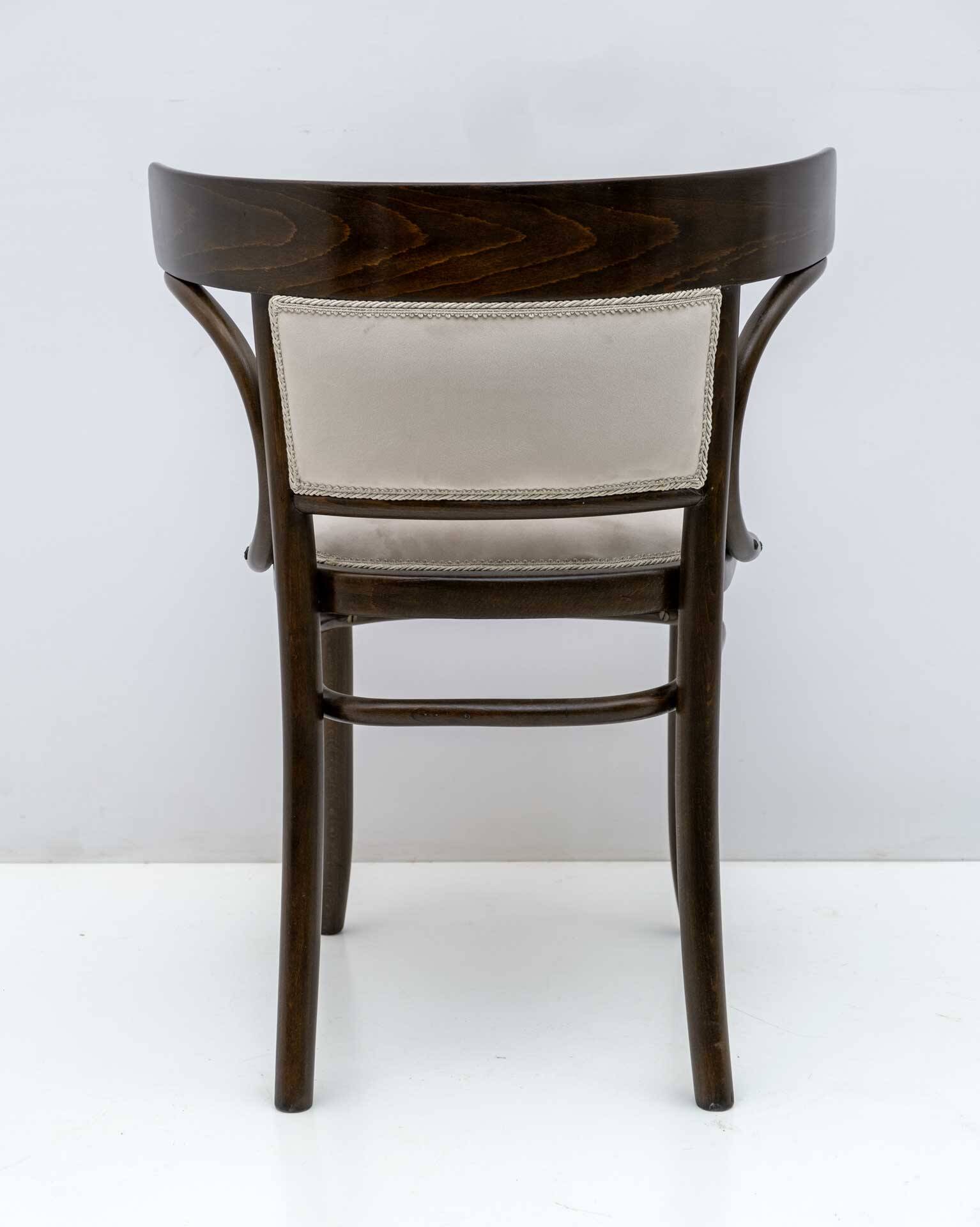 Thonet Austrian Curved Wood Armrests Chair, 1920s