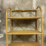 Rattan bookcase shelf