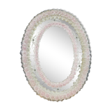 Oval Venice mirror from the 50s in Murano glass