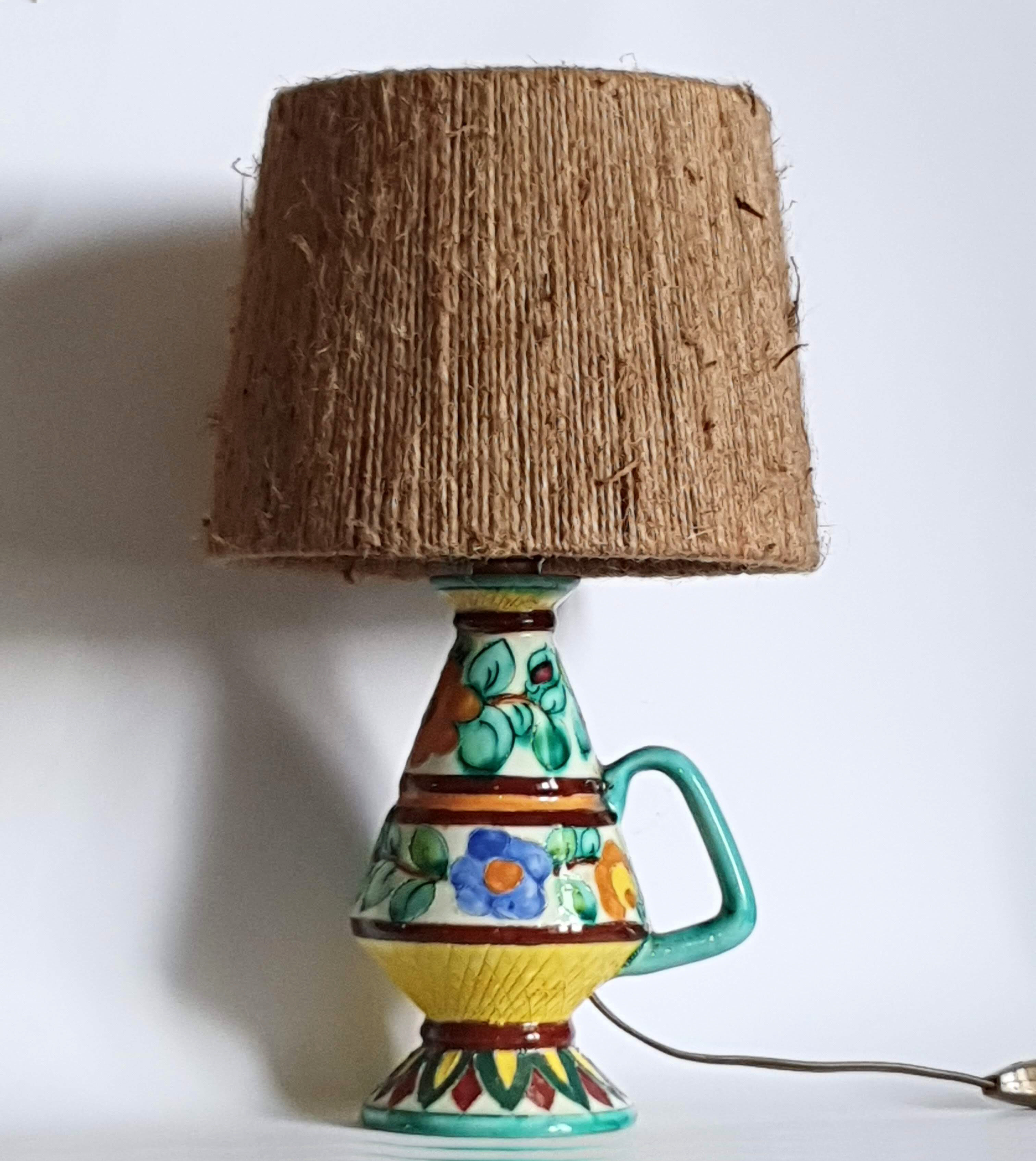 Ceramic lamp from Monaco 60s