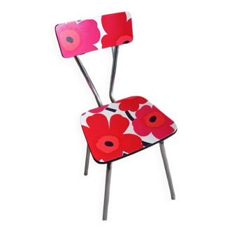 Chaise en formica imprimé Marimekko
