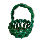 Ceramic braided basket