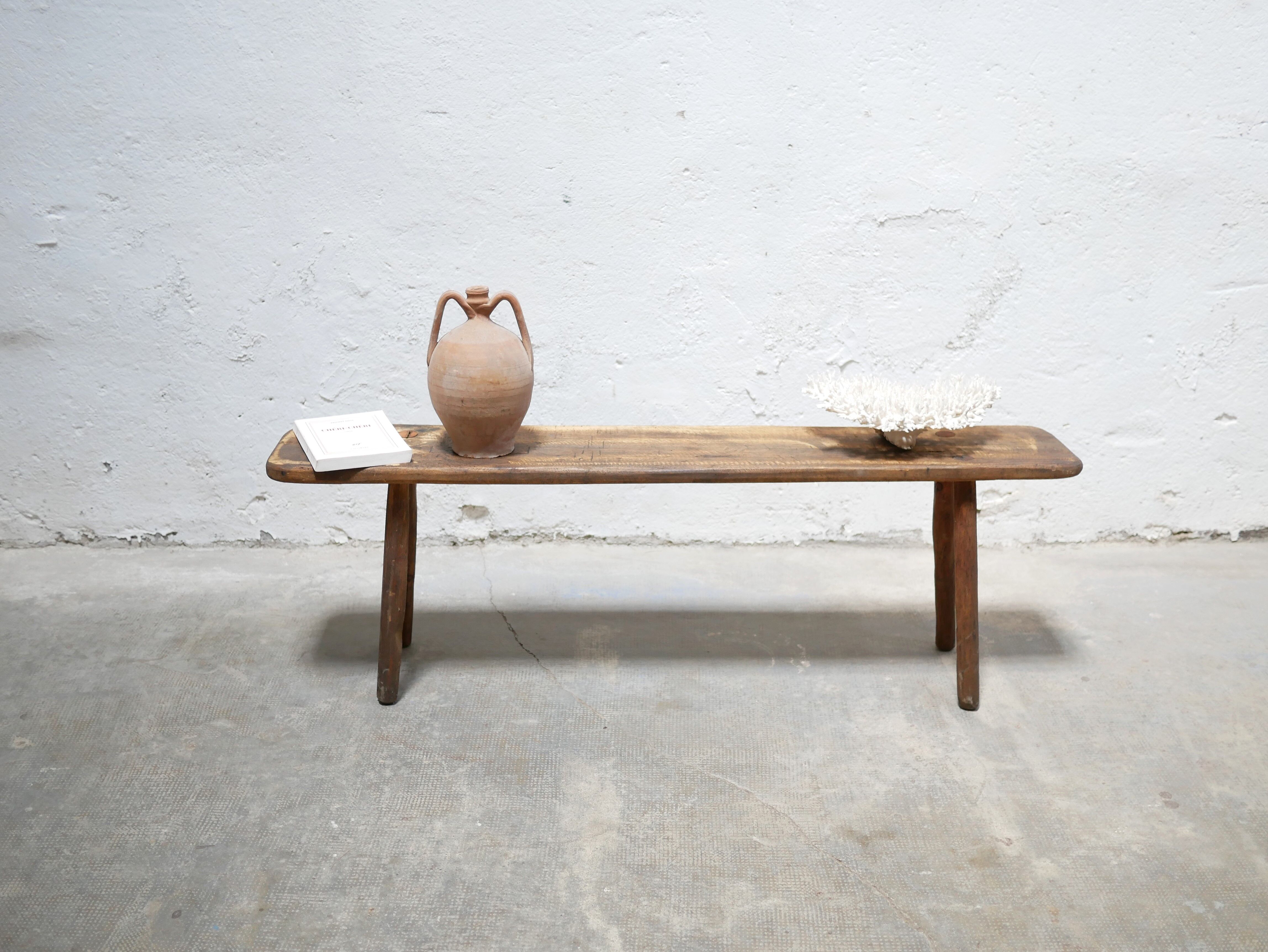 Banc artisanal en bois