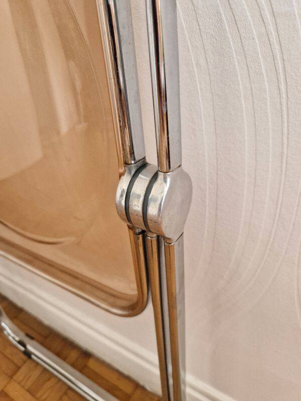 Pair of vintage Plia design chairs by G. Pipette for Castelli from the 60s