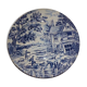 Plate old blue ceramic patterns
