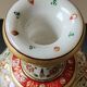 Hindu marble vase with floral decoration and gold leaf, in a box. Height 20 cm.