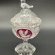 Hofbauer Crystal Candy Box - "Ruby Birds" Model
