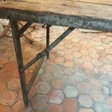 Iron and old wood table