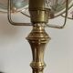 Brass floor lamp
