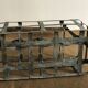8-hole bottle holder, zinc and wood