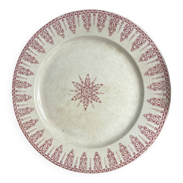 Plate, iron land, Annam collection from Gien