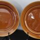 St Amand caramel glazed ceramic dessert plates