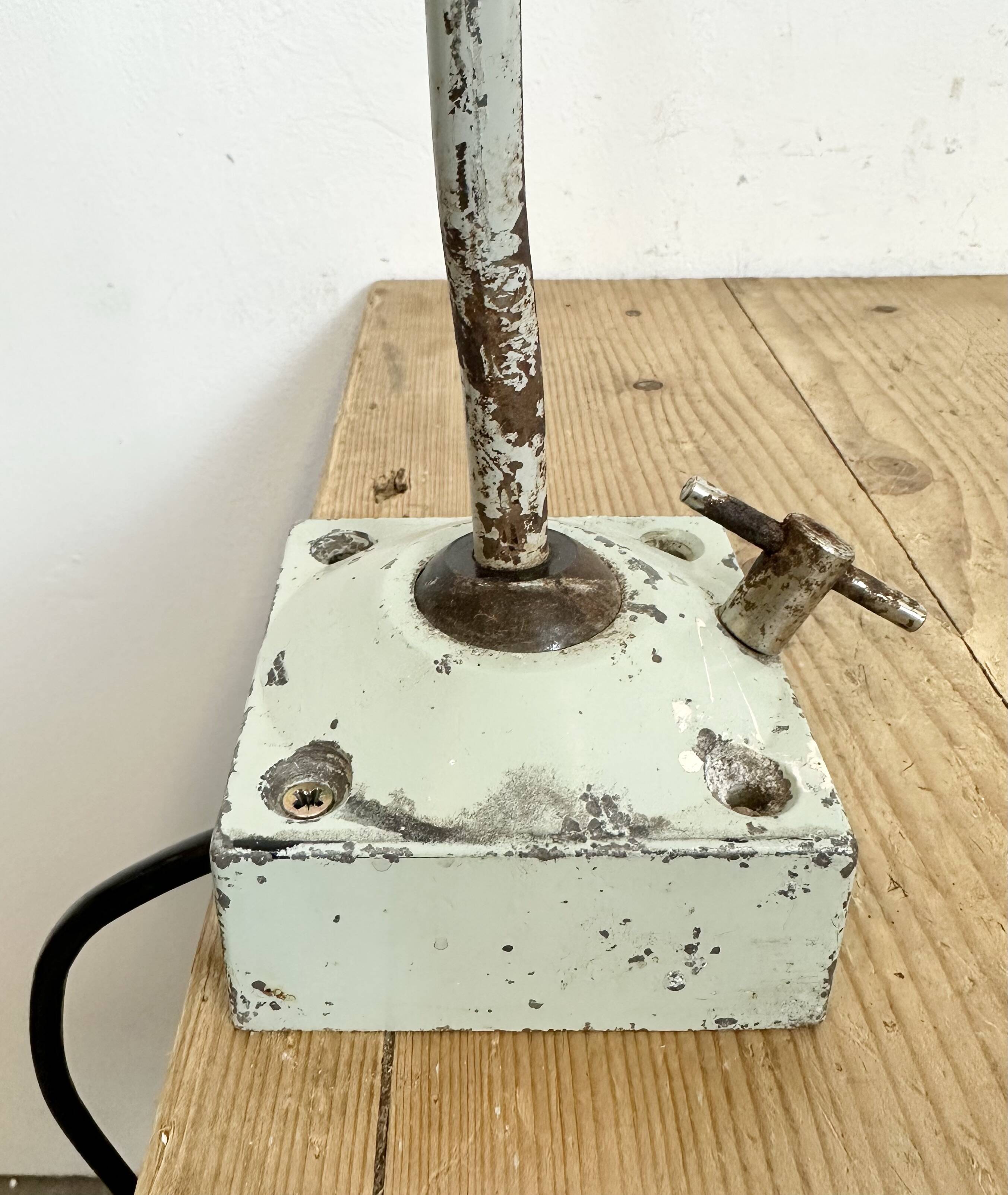 Grey Industrial Table Lamp from Elektrosvit, 1970s