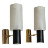 Pair of 60' brass wall lights