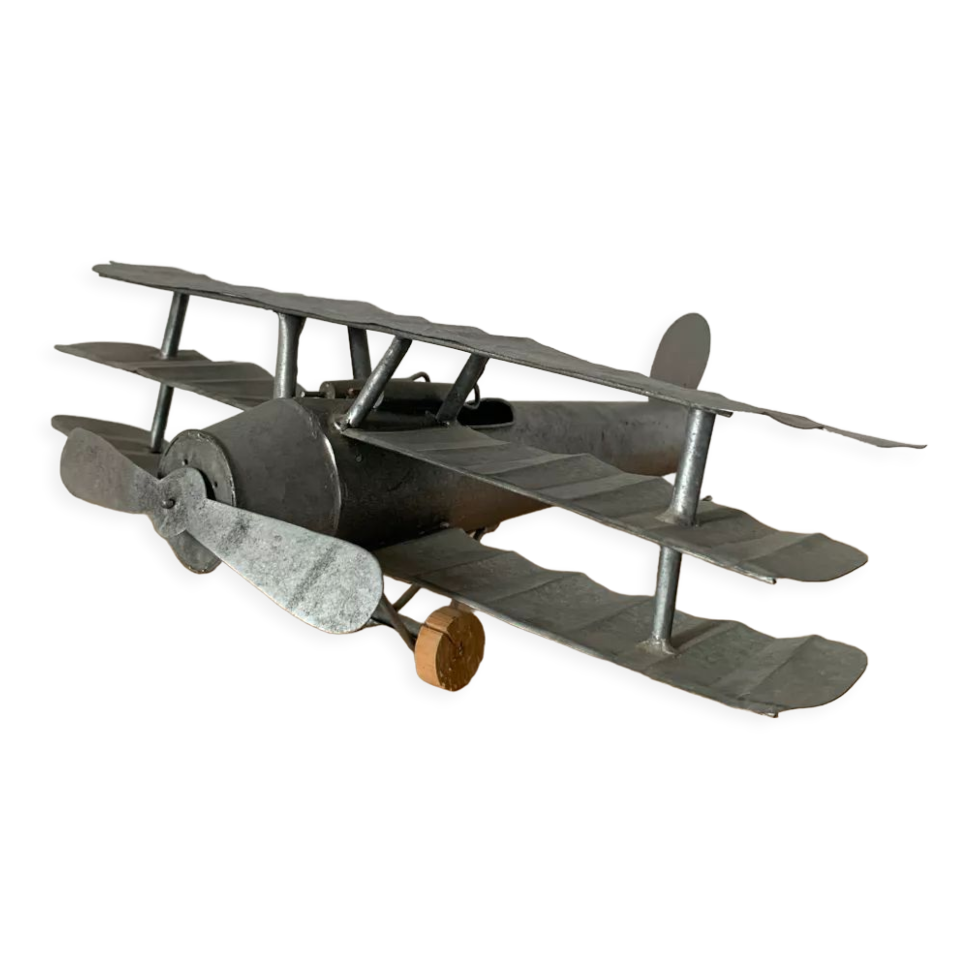 Vintage decorative metal airplane (can hang)
