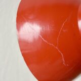 Vintage desk or bedside lamp - red metal