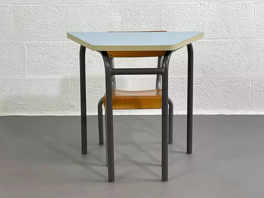 Old school desk with its matching Mullca chair.