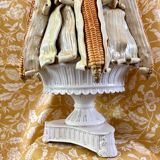 Centerpiece, Italian "corn" slip, mid-19th century