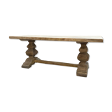 Solid oak monastery table