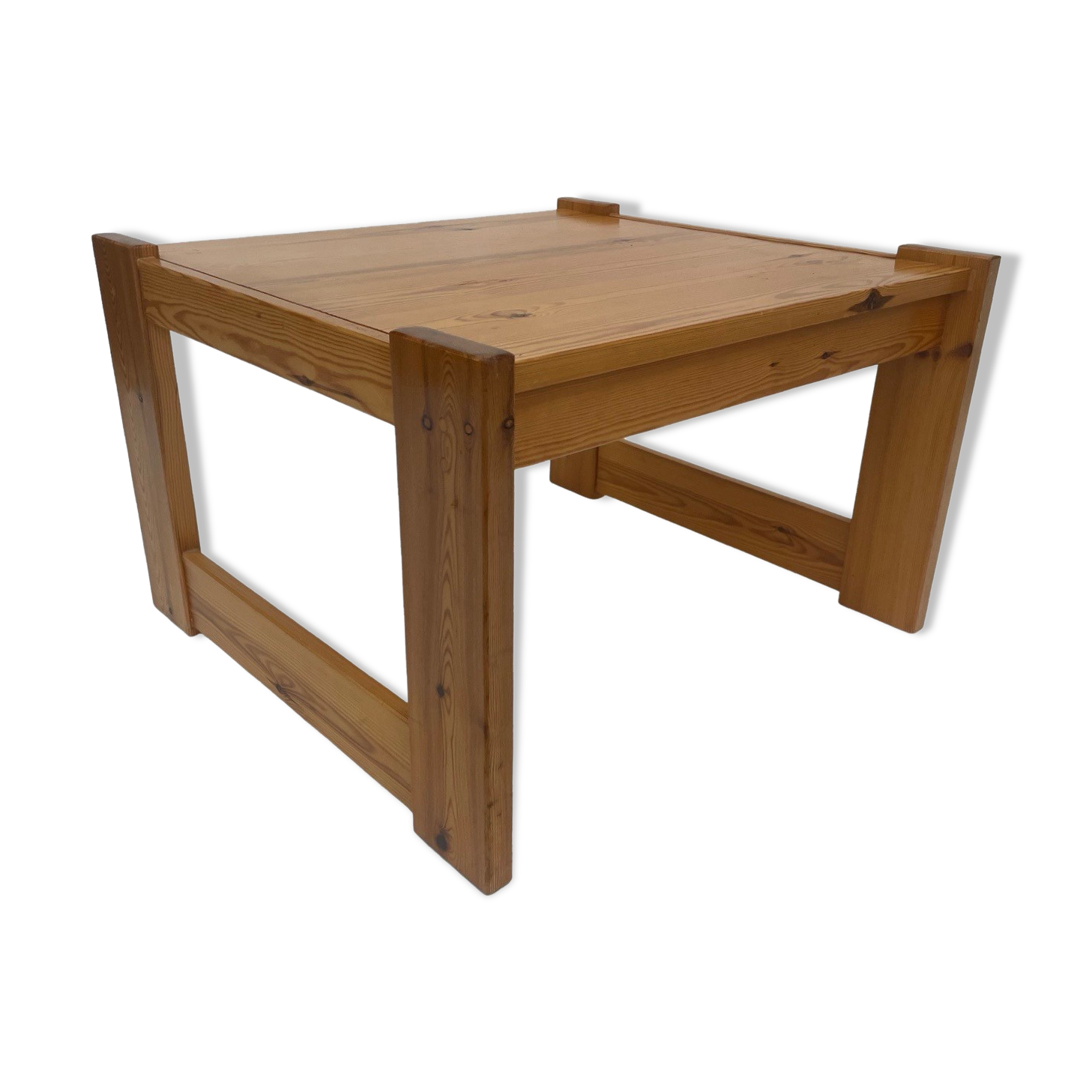 Vintage coffee table pinewood minimalist 1960s
