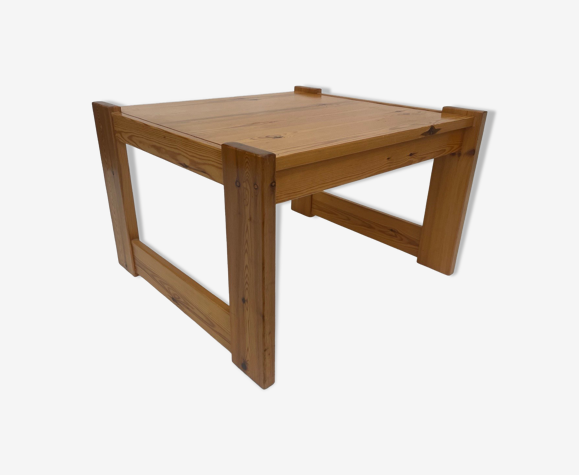 Vintage coffee table pinewood minimalist 1960s