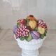 Medici vase and slipware fruit composition