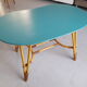 Table basse "haricot" vintage relookée