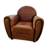 Tawny vintage leather club chair