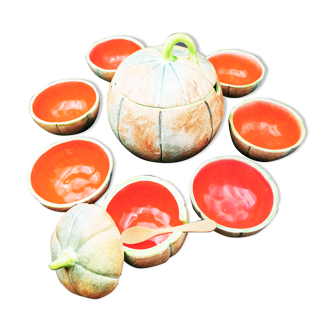 Together dabbling melon fruit salad